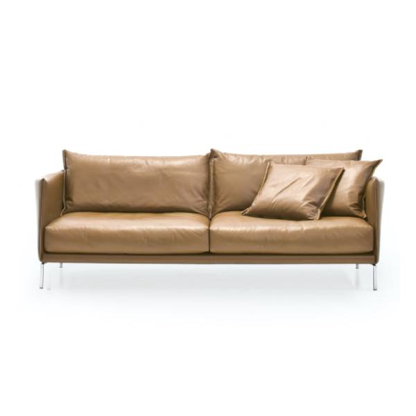 Patricia Urquiola Moroso Gentry 2s Leather Sofa