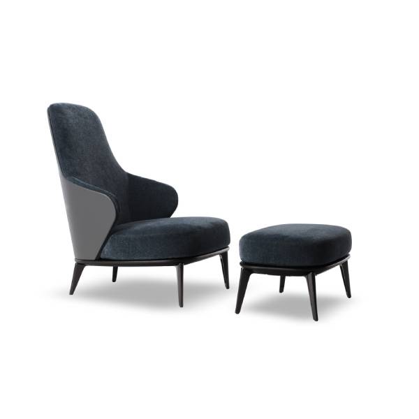 Rodolfo Dordoni Minotti Leslie High Back Chair