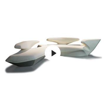 Zaha Hadid Cassina Zephyr Sofa