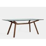 Forte Table with Glass Top